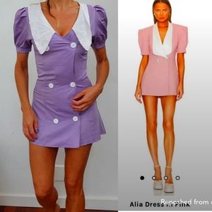 Secretary REVOLVE sample Nana Jacqueline Alia peter pan collar dress xs